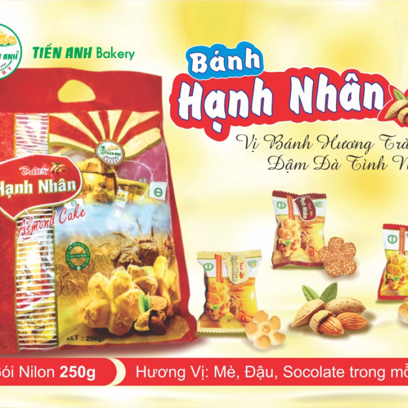Bánh hạnh nhân (Gói Nilon Xanh 250g)