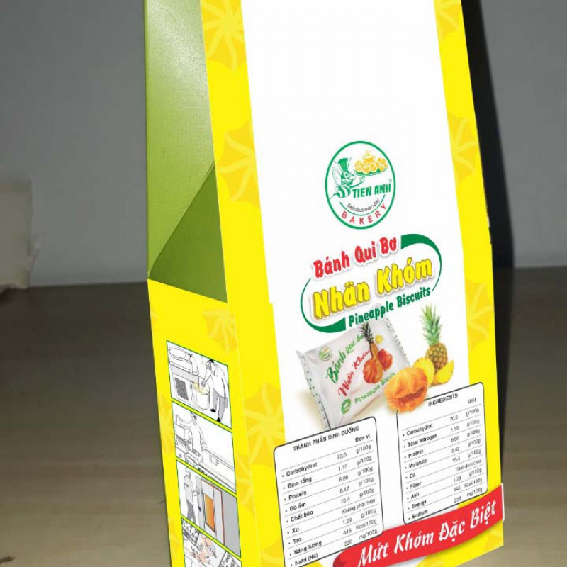 Bánh Qui Bơ nhân khóm