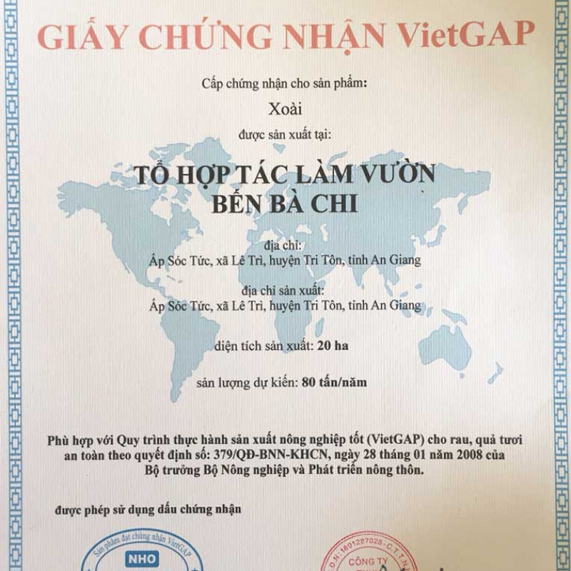 Tổ hợp tác làm vườn Bến Bà Chi