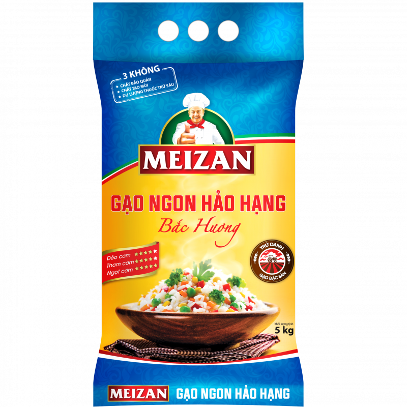 GẠO NGON HẢO HẠNG MEIZAN BẮC HƯƠNG