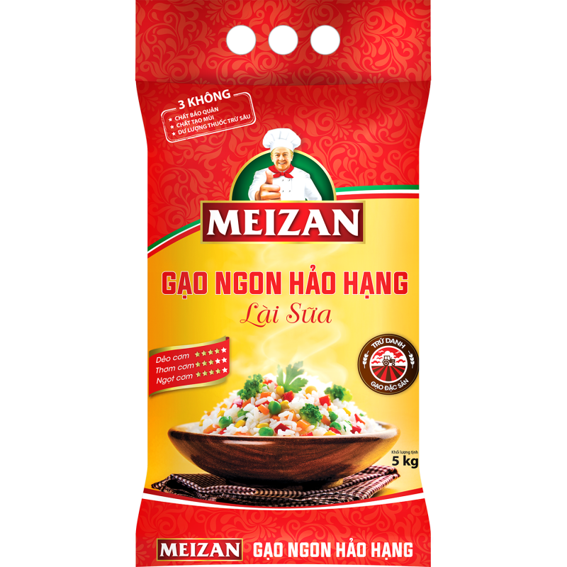 GẠO NGON HẢO HẠNG MEIZAN LÀI SỮA