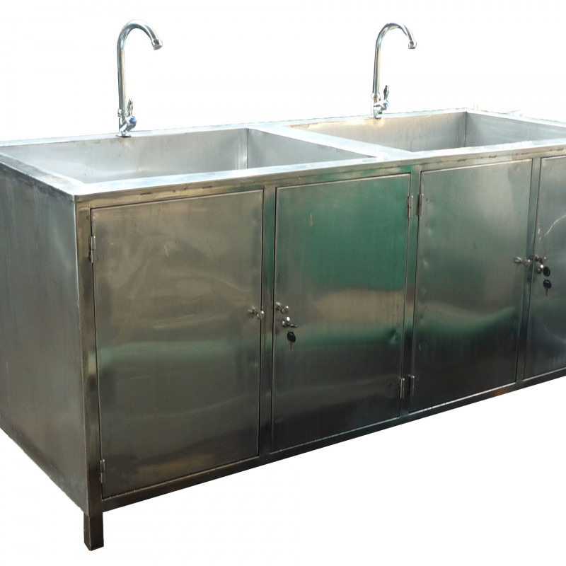 BỒN RỬA DỤNG CỤ 2 NGĂN